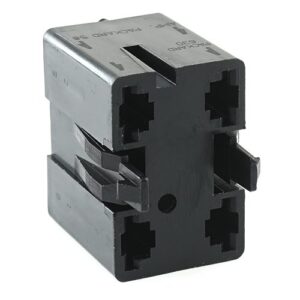 Socket housing for indicator light, black