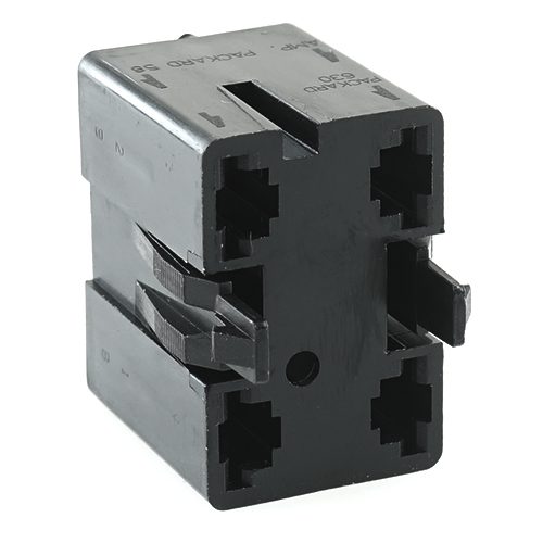 Socket housing for indicator light, black