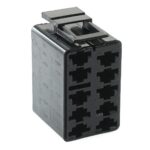 socket housing, 10-pin , black, for J1, J3, J4 and J5 circuits