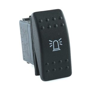 on-off Switch, 24V/15A, Contura II, without lamp/LED, symbol "rotary beacon"