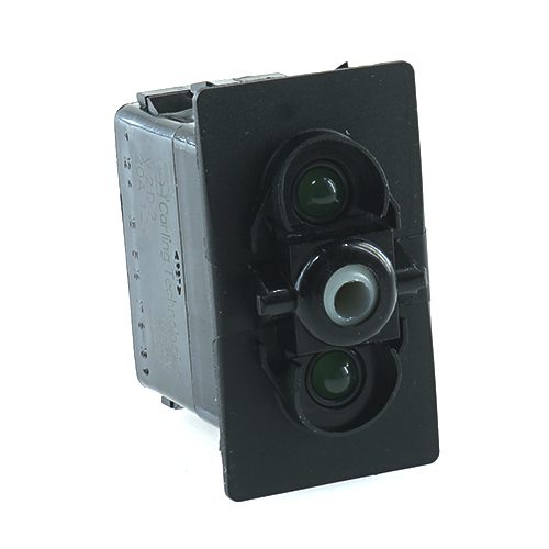 off<on Momentary Switch, 12V/20A, for Contura II,III,IV,V, LED 1 superbright green, LED 2 superbright green