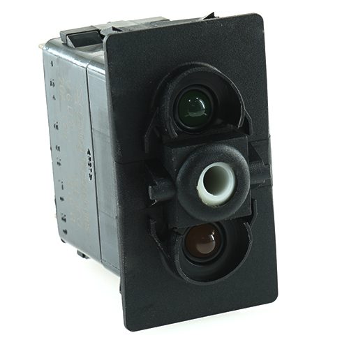 on-off-on switch 12V/20A, LED 1 superbright green, LED 2 amber
