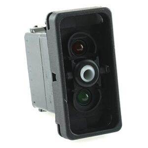 on-off-on double switch 24V/15A, LED 1 superbright green, LED 2 red