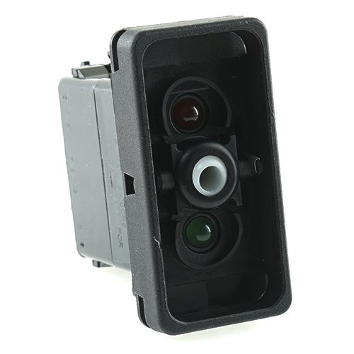 on-off-on double switch 24V/15A, LED 1 superbright green, LED 2 red