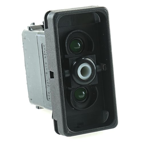 on>off<on double button 24V/15A, LED 1 superbright green, LED 2 superbright green, for Contura X,Xl,Xll