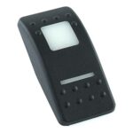 Actuator Contura II, black, square lens and bar lens white, without symbol
