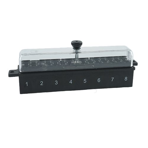 Fusebox for UniVal, 8-pole, with cover and cover screw