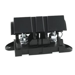 Fuseholder for MEGA fuse, 1-fold, with cover & mounting brackets