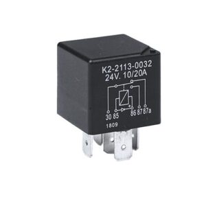 Mini Relay 24V, 10/20A, changeover contact, with diode, sealed