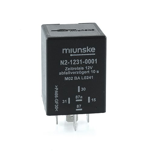 Switch-off Delayed Timer Relay 12V, 10sec, no dry contact, retriggerable