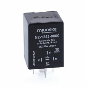 Switch-off Delayed Timer Relay 12V, 5min, no dry contact