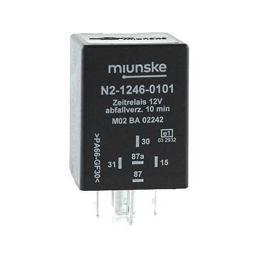 Switch-off Delayed Timer Relay 12V, NC 25A/NO 25A, 10min, no dry contact, retriggerable