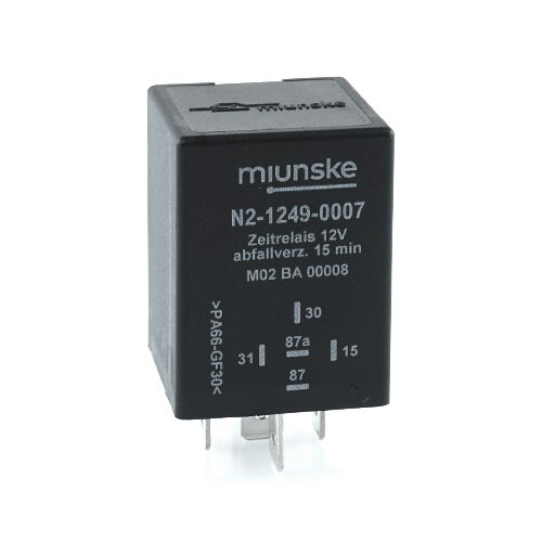 Switch-off Delayed Timer Relay 12V, 15min, no dry contact, reset input