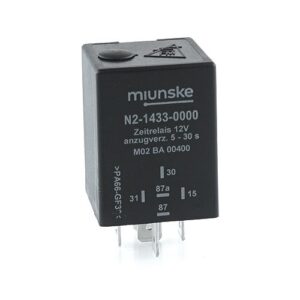 Switch-on Delayed Timer Relay 12V, 5...30sec adjustable, dry contact