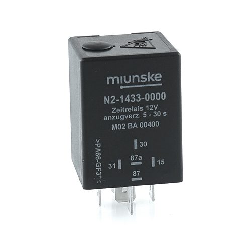 Switch-on Delayed Timer Relay 12V, 5...30sec adjustable, dry contact
