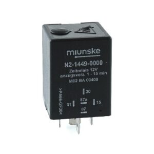 Switch-on Delayed Timer Relay 12V, 1...15min adjustable, dry contact