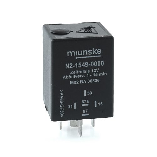 Switch-off Delayed Timer Relay 12V, 1...15min adjustable, no dry contact