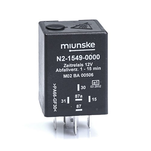Switch-off Delayed Timer Relay 12V, 1...15min adjustable, no dry contact