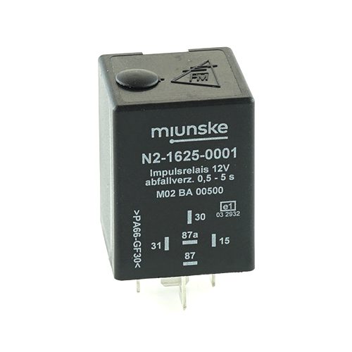 Switch-off Delayed Impulse Relay 12V, 0.5...5sec adjustable, no dry contact, positive triggered