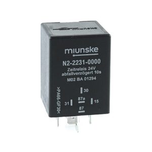 Switch-off Delayed Timer Relay 24V, NC 10A/NO 15A, 10sec, no dry contact