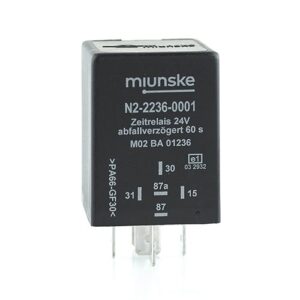 Switch-off Delayed Timer Relay 24V, NC 10A/NO 15A, 60sec, no dry contact, retriggerable