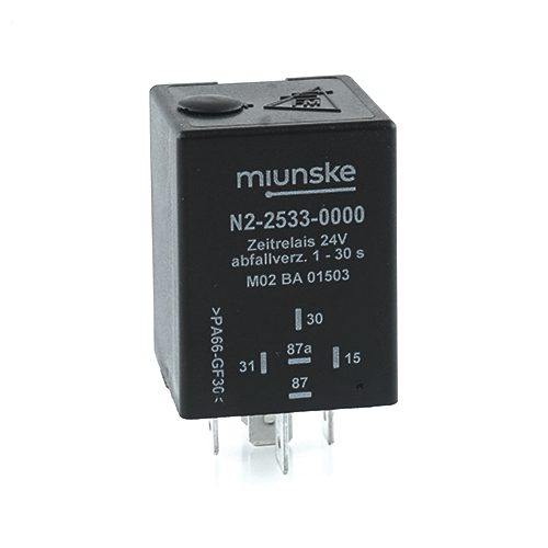 Switch-off Delayed Timer Relay 24V, 1...30sec adjustable, no dry contact