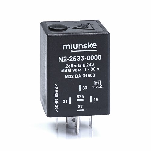 Switch-off Delayed Timer Relay 24V, 1...30sec adjustable, no dry contact