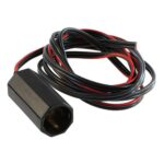 flat cable 2×0.75mm², length 1.8m with coupler for cigarette lighter plug