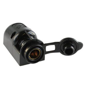 Surface Mounted Socket, 2-pole, 6 - 24V/16A, with cover