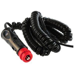 Safety Universal Plug 8A/6-24V with helix cable 2x0.75mm², length 3m