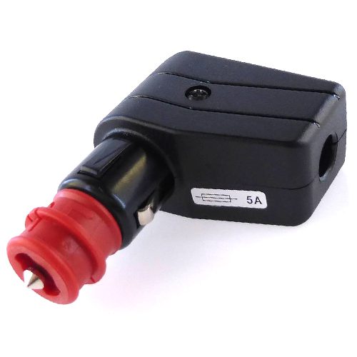 Universal Angled Plug 7.5A/6-24V, with blade fuse UniVal 5A