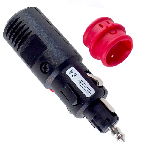 Safety Universal Plug  8A/6-24V, with screwed strain relief, with integrated torpedo fuse 8A