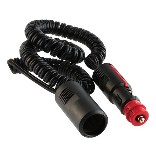 Safety Universal Plug 8A/6-24V and coupler for cigarette lighter plug with helix cable 2x0.75mm², length 4m