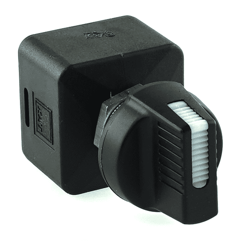 Rotary Switch, I->0-<II, unlit, IP53