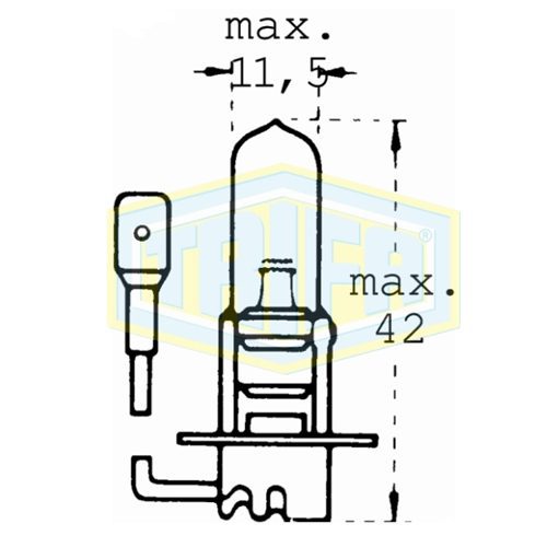 Headlamp Bulb  H3, 24V, 70W, PK22s
