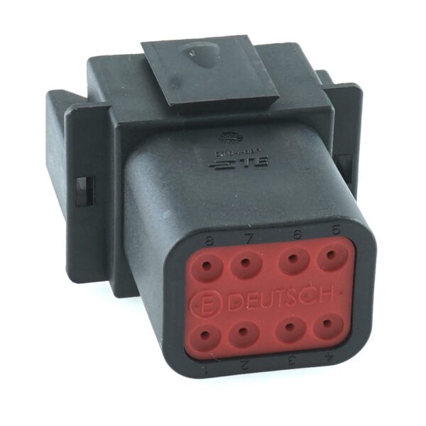 Receptacle 8way, DT04-series, black