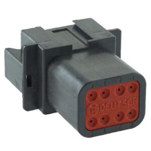 Receptacle 12way, DT04-series, black