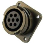Military Connector VG 95 234, socket with female terminals for front mounting panel, max. 1.5mm² cable