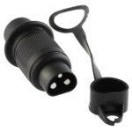 Plug 3-pole, with male terminals, with cover