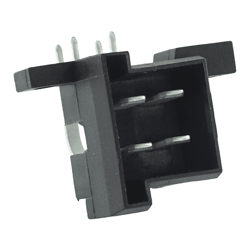 Male Multipoint Connector, angulated, 5mm, 4-pole (2x2)