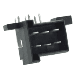 Male Multipoint Connector, angulated, 5mm, 6-pole (2×3)