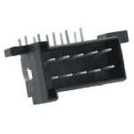 Male Multipoint Connector, angulated, 5mm, 10-pole (2×5)