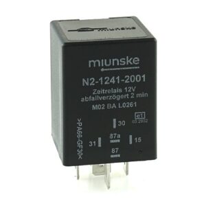 Switch-off Delayed Timer Relay 12V, 2min, no dry contact, retriggerable