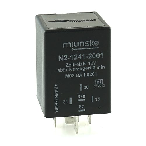 Switch-off Delayed Timer Relay 12V, 2min, no dry contact, retriggerable