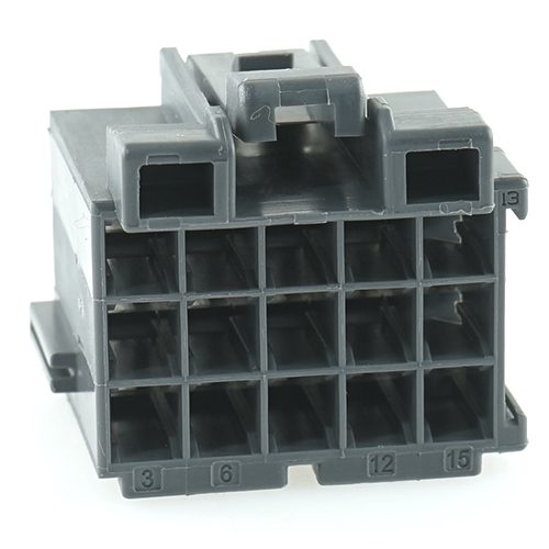 junior power timer housing, 15-pole (3x5), grey