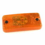 LED-Sidemarker 12V, yellow, 110x50mm, with reflector, AMP-JPT connector