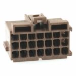 junior power timer housing, 21-pole (3×7), coding A, brown