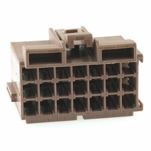 junior power timer housing, 21-pole (3x7), coding A, brown