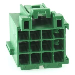 junior power timer housing, 12-pole, coding A, green