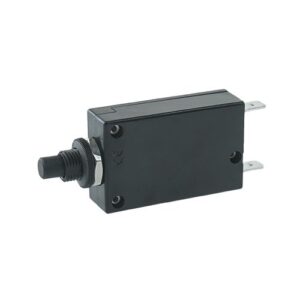 Thermal Circuit Breaker 28VDC/250VAC, 0.3A, for threadneck panel mounting, push to release/push to reset